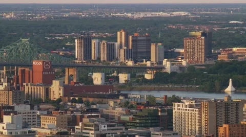 Champlain Bridge - Montreal Canada Stock Footage 61055574