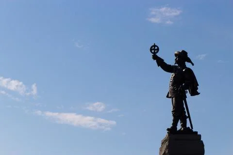 Champlain Statue in Ottawa, Canada Stock Photos