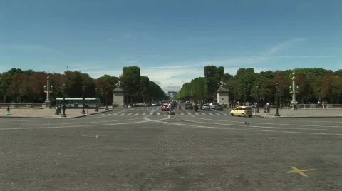 Champs Elysees 02 Stock Footage 378545
