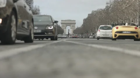 Champs Elysees - Paris 库存影片 63268476