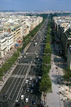 Champs elysees paris Foto stock