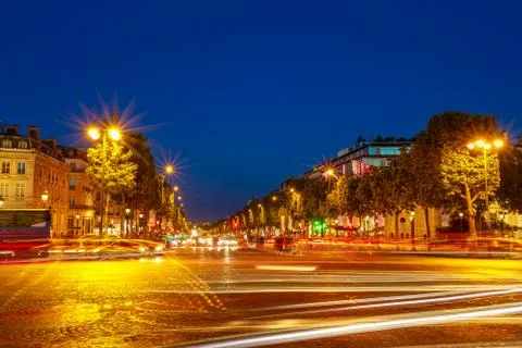 Champs Elysees Paris Foto stock