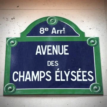 Champs Elysees, Paris Foto stock