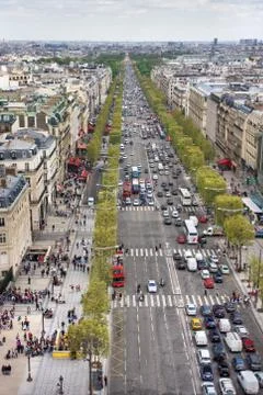 Champs Elysees, Paris Stock Photos