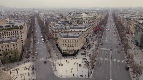 Champs-Elysees time-lapse Stock Footage 70241958