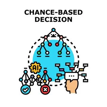 Chance based decision making process analysis イラスト素材