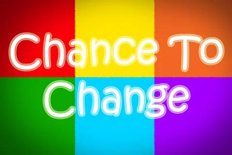 Chance to change concept Stock Illustration