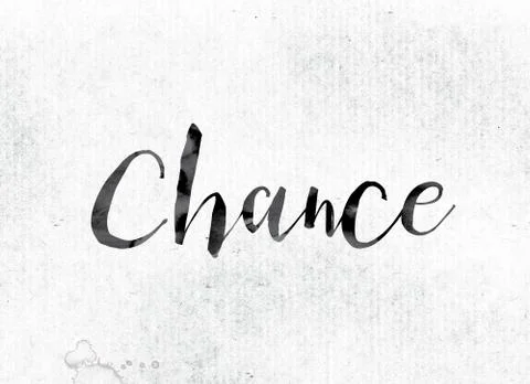 Chance Concept Painted in Ink Stock Illustration