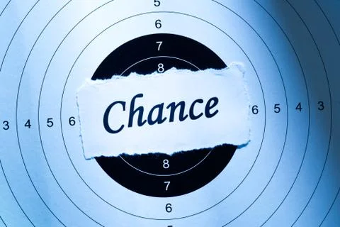 Chance concept Stockfoto's