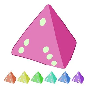 Chance dice vector cartoon graphic Stock Illustration
