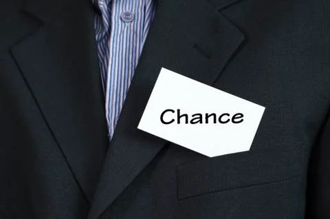 Chance text concept Stock Photos