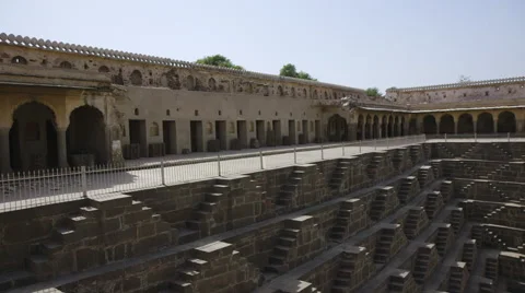 Chand Baori Stepwell Rajasthan India Stock Footage 59162129