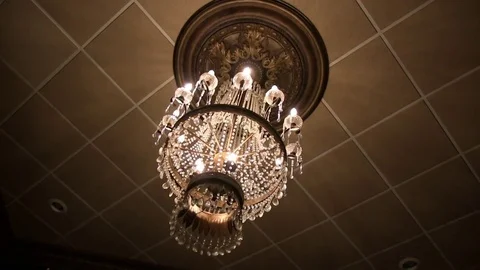 Chandalier slow zoom in Stock Footage 71156574