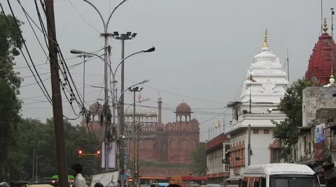 Chandani Chowk Stock Footage 64579224