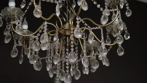 Chandelier in the apartment Stock Footage 119533080