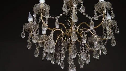 Chandelier in the apartment Stock Footage 119533293