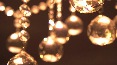 Chandelier close up. Vídeo Stock 55240090
