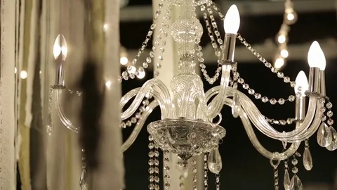 Chandelier close up Stock Footage 77050846