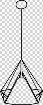 Chandelier drawing Stock-Illustration