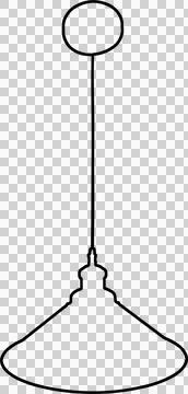 Chandelier drawing Stock-Illustration