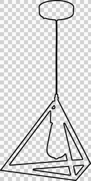 Chandelier drawing Stock-Illustration