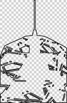 Chandelier drawing Stock-Illustration