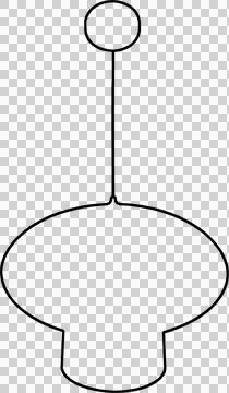 Chandelier drawing Stock-Illustration