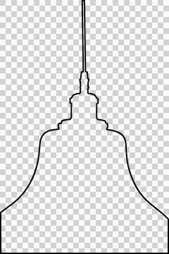 Chandelier drawing Stock-Illustration