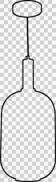 Chandelier drawing Stock-Illustration