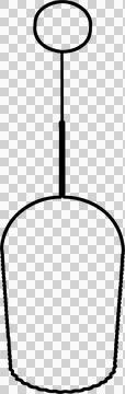 Chandelier drawing Stock-Illustration