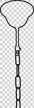 Chandelier drawing Stock-Illustration