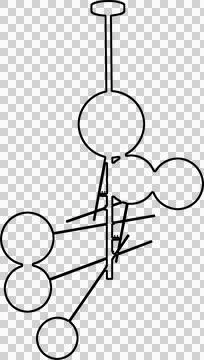 Chandelier drawing Stock-Illustration