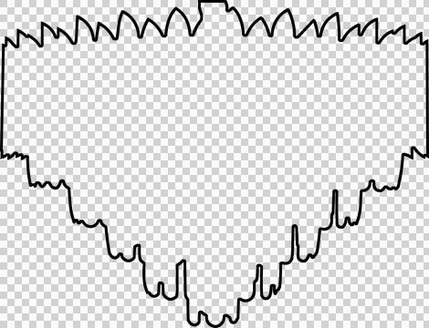 Chandelier drawing Stock-Illustration