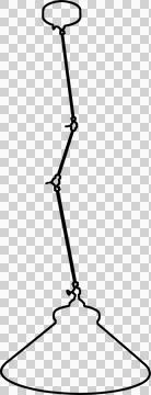 Chandelier drawing Stock-Illustration