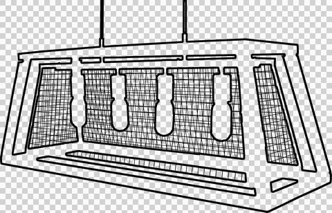 Chandelier drawing Stock-Illustration