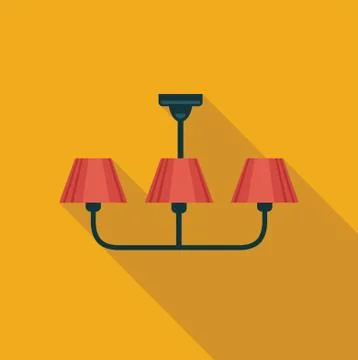 Chandelier. Flat vector icon Stock Illustration