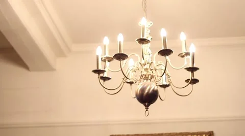 Chandelier Focus Pull Stock Footage 49813627