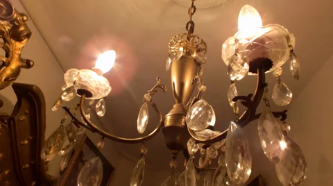 Chandelier in the hall 動画素材 37783105