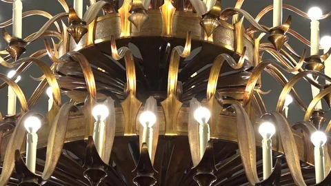 Chandelier in the hall 動画素材 70139666