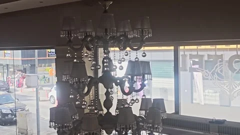A chandelier hanging from a. Stock Footage 282663002