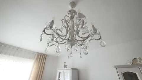 Chandelier in the house Stock Footage 88533914