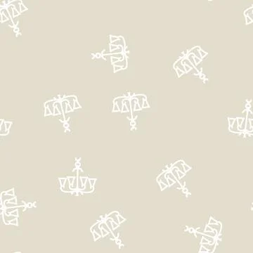 Chandelier lamp ceiling line vector seamless pattern Stock Illustration