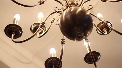 Chandelier - Low Angle Tracking Stock Footage 49813653