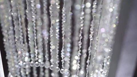 Chandelier with pendants Stock Footage 159881354
