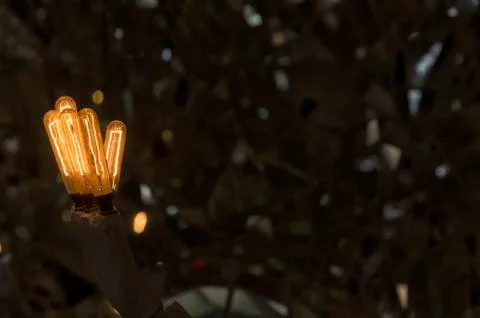 Chandelier with the shape of a robot Stock Photos