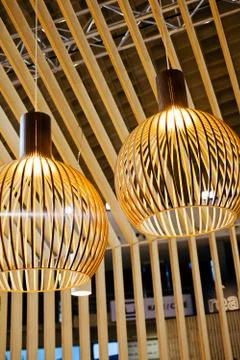 Chandeliers on the fair Stock-Fotos