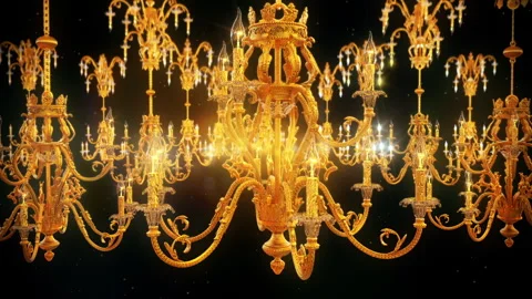 Chandeliers Stock Footage 252129697