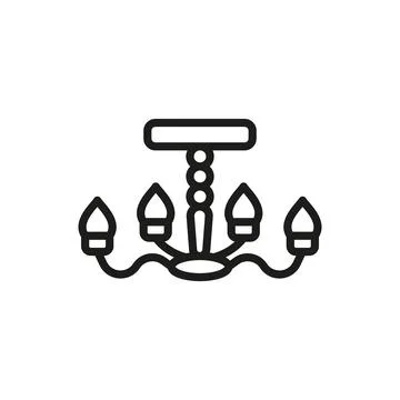 Chandeliers icon vector design templates simple and modern Stock Illustration