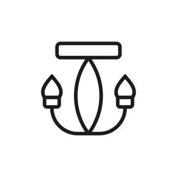 Chandeliers icon vector design templates simple and modern Stock Illustration
