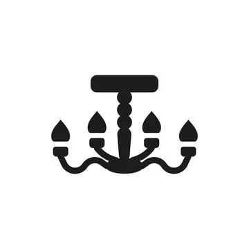 Chandeliers icon vector design templates simple and modern Stock Illustration
